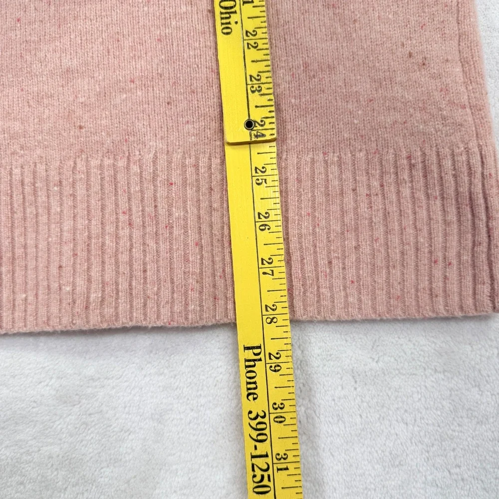 Madewell Pink Donegal Merino Wool‎ V-Neck Cardigan Sweater NA400 XXS New